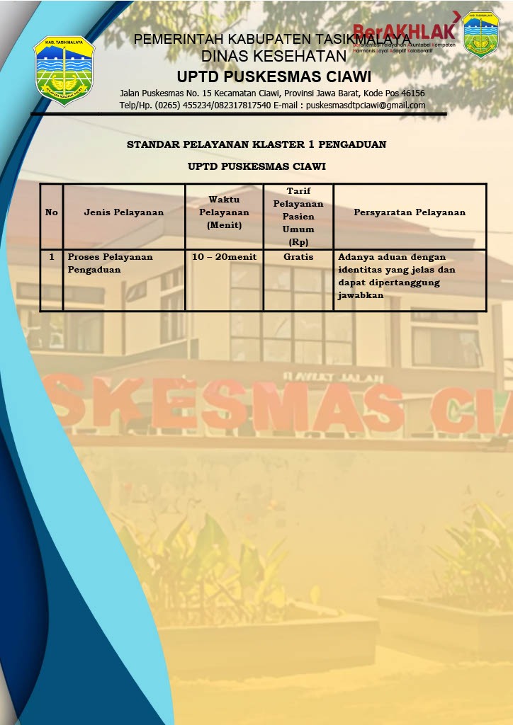 Lintas Klaster Pelayanan Pengaduan dalam Gedung